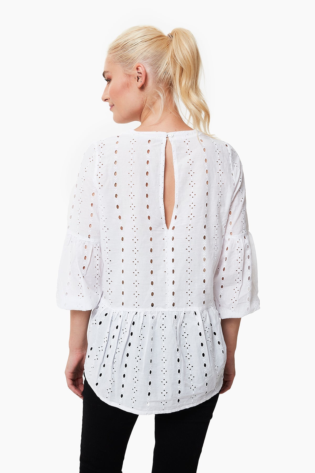 Violet Broderie Maternity Blouse
