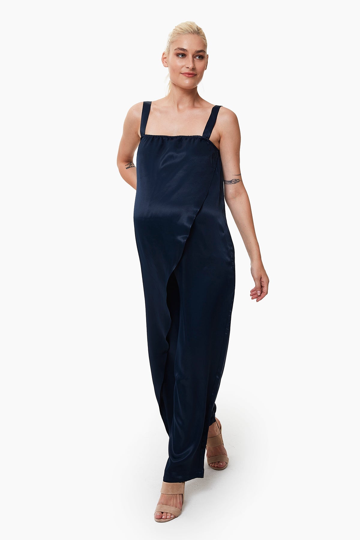 Alice Satin Maternity Dress