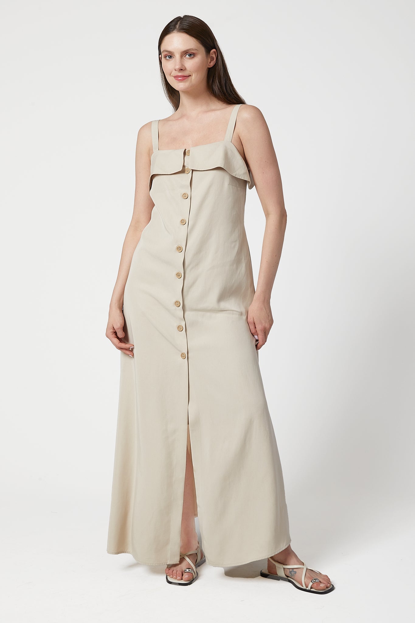 Keira Split Shirt-Dress