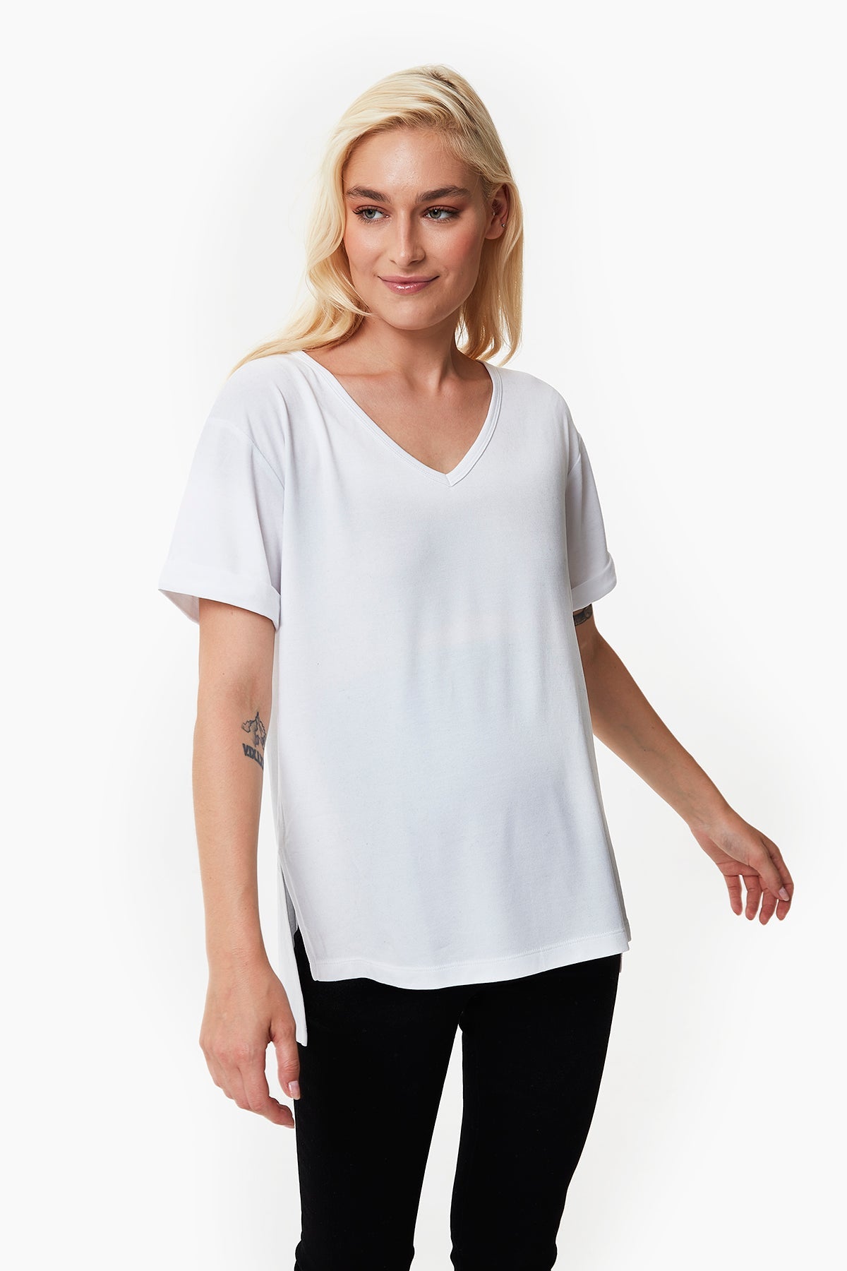 Aura Maternity V-Neck Tee