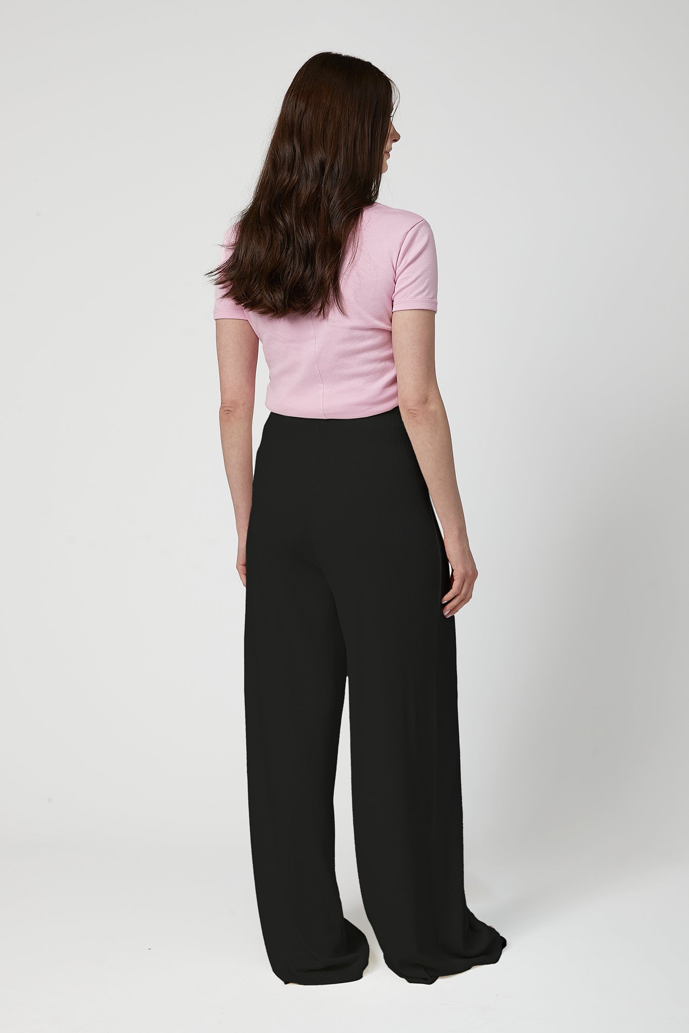 Celine Maternity Wide-Leg Trousers - Black