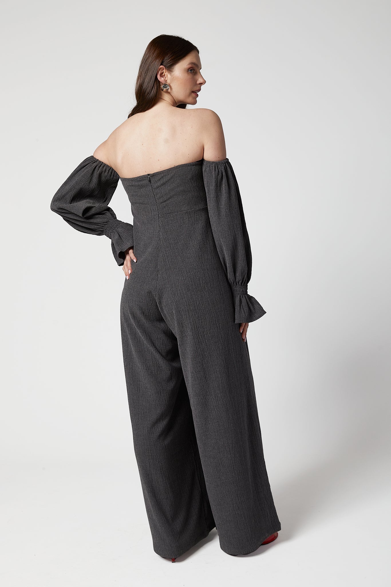 Clara Off-Shoulder Maternity Jumpsuit