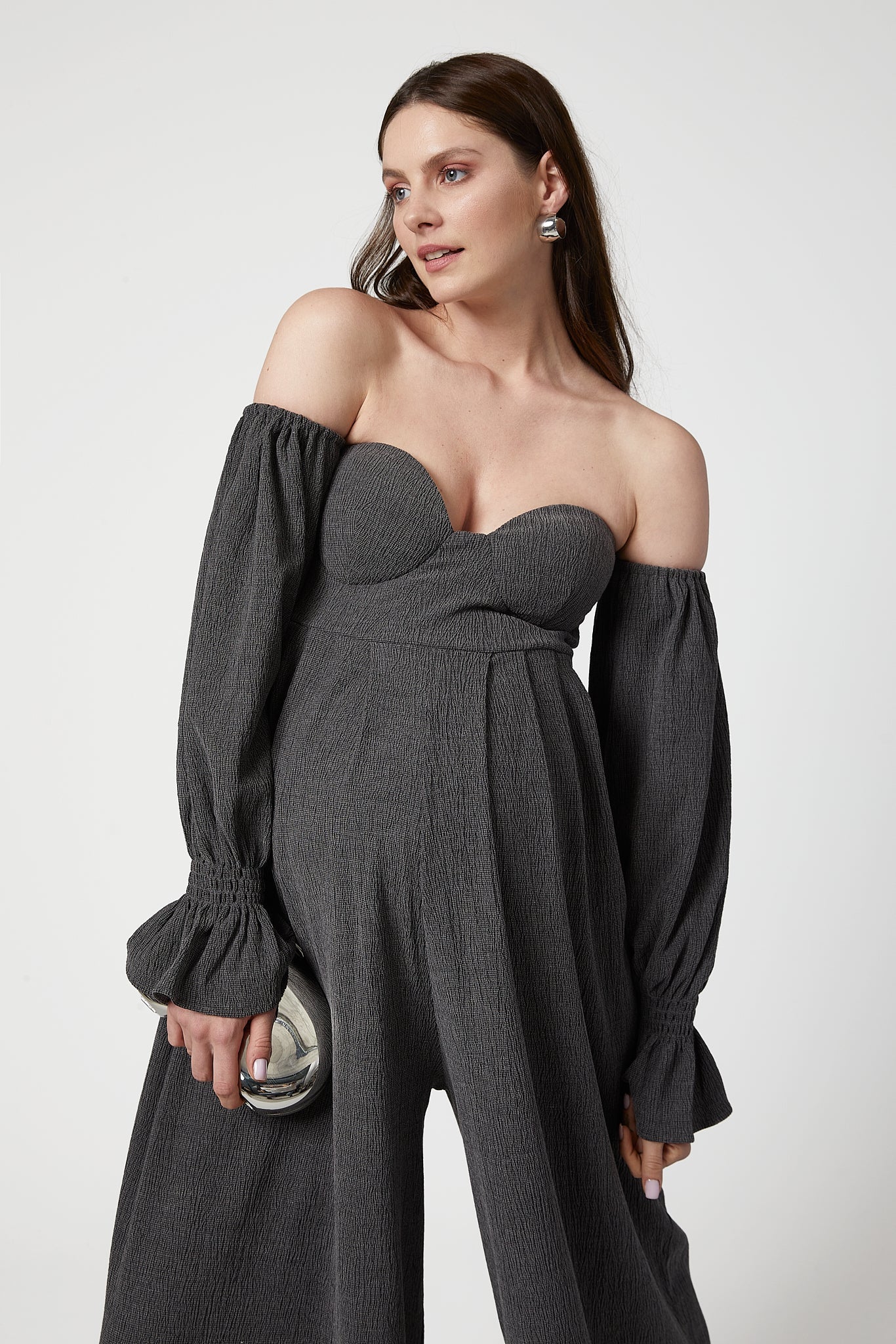 Clara Off-Shoulder Maternity Jumpsuit