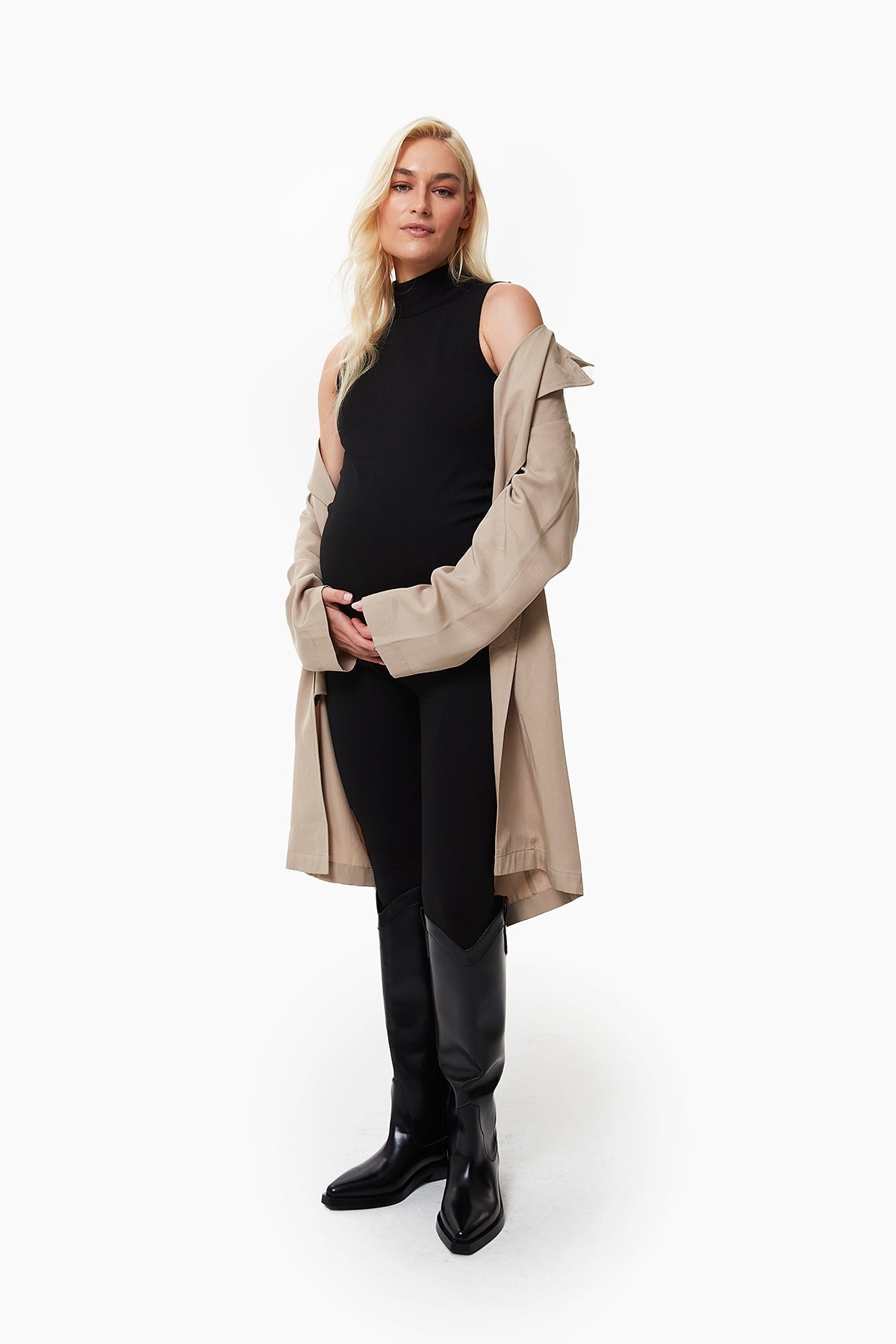 Isabel Sleeveless Maternity Jumpsuit