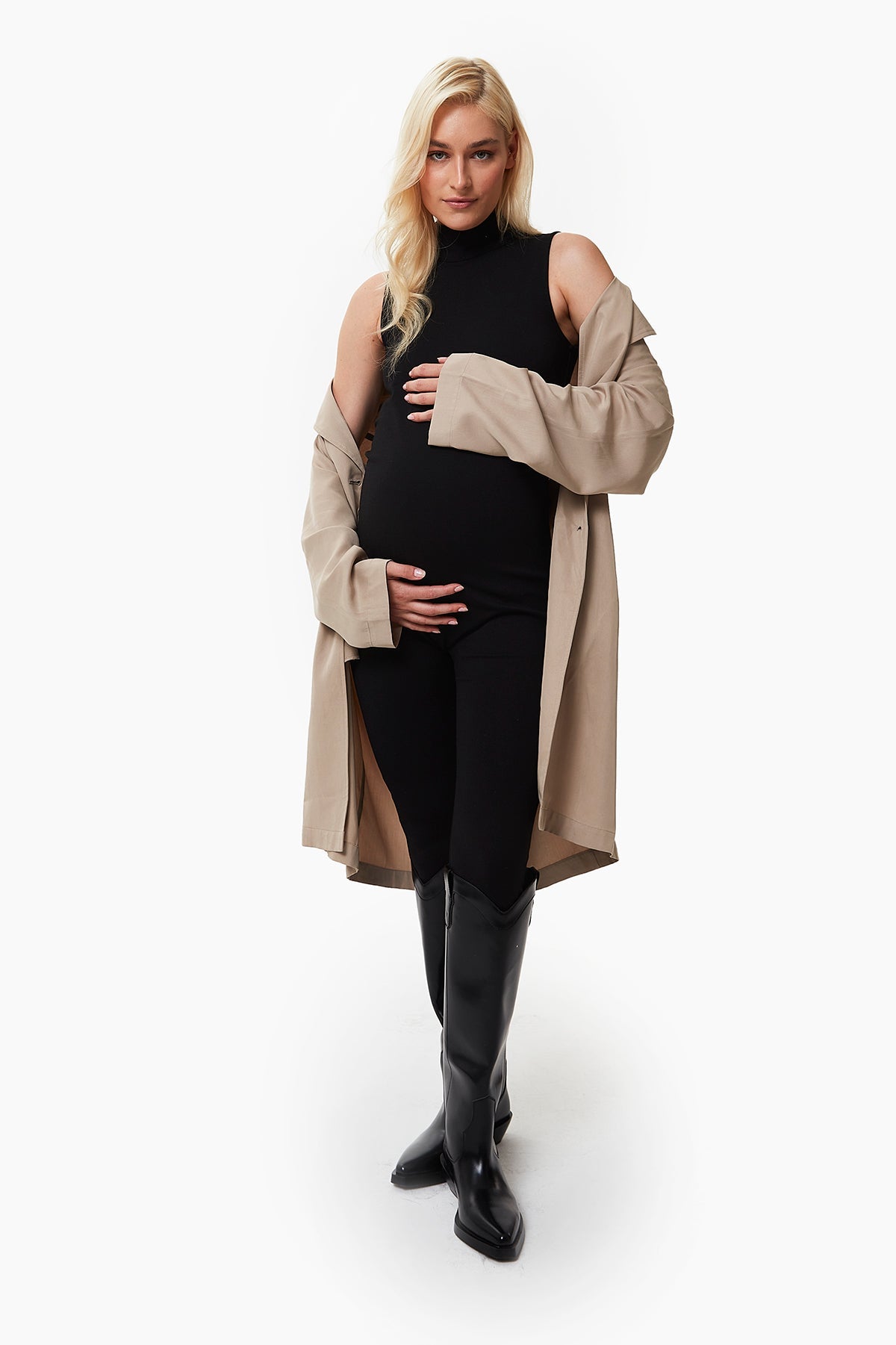 Isabel Sleeveless Maternity Jumpsuit
