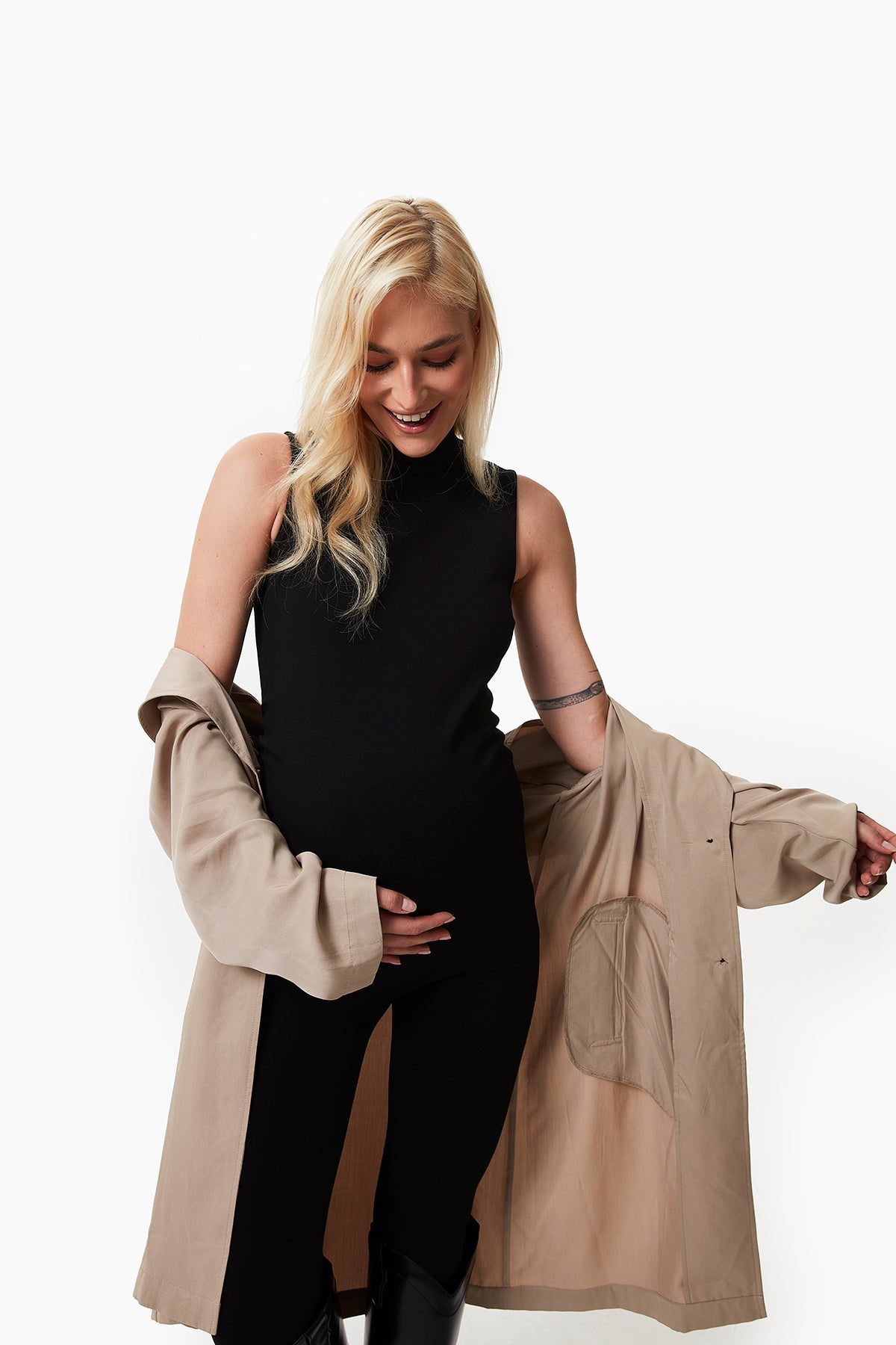 Isabel Sleeveless Maternity Jumpsuit