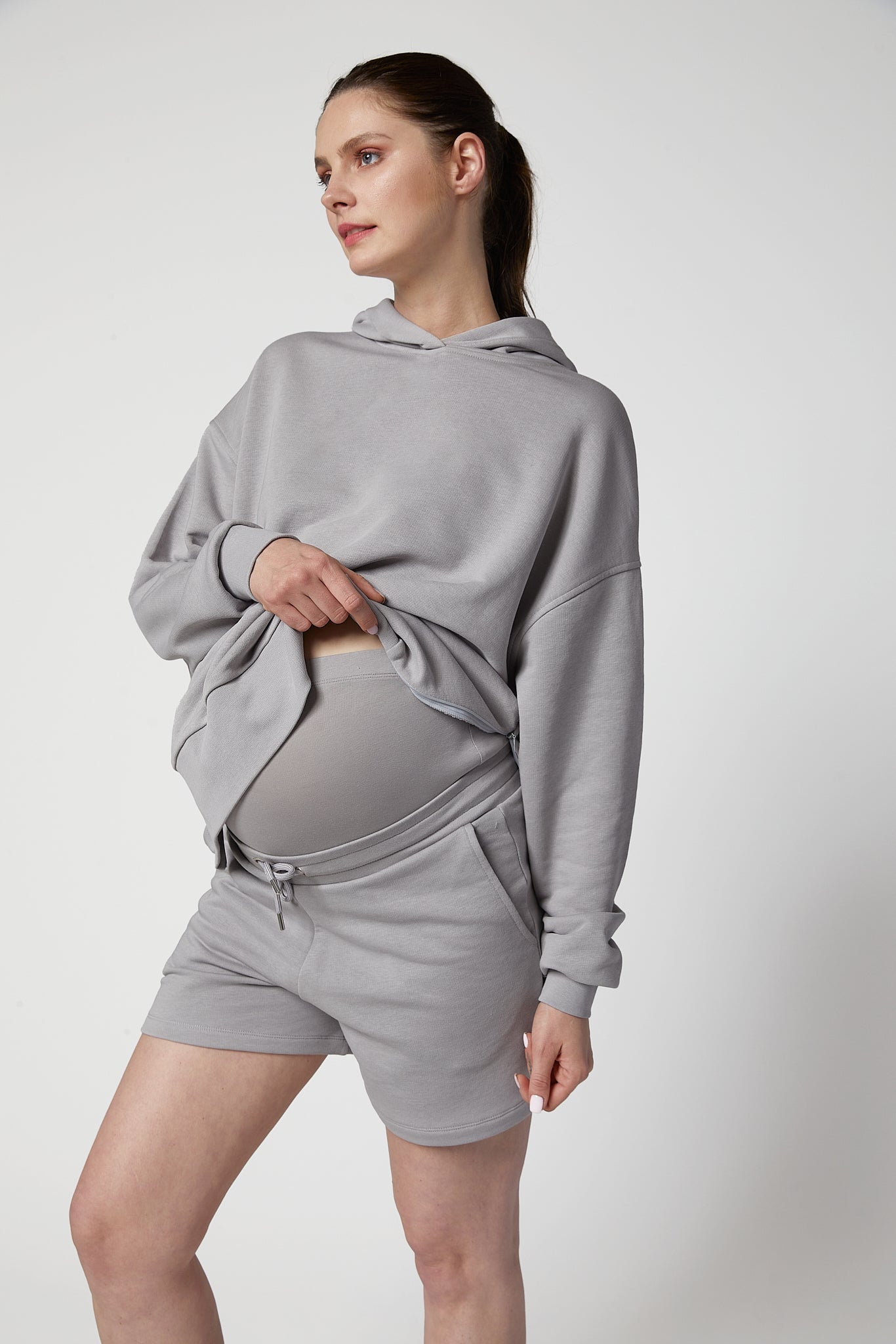 Mateo Maternity Hood and Short Set
