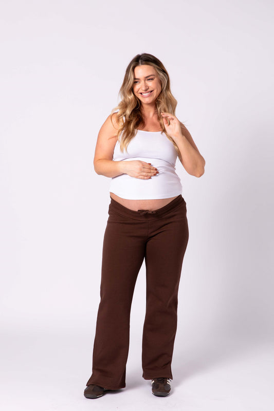 Rachel Maternity Tracksuit Set - Brown