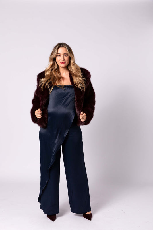 Alice Satin Maternity Dress