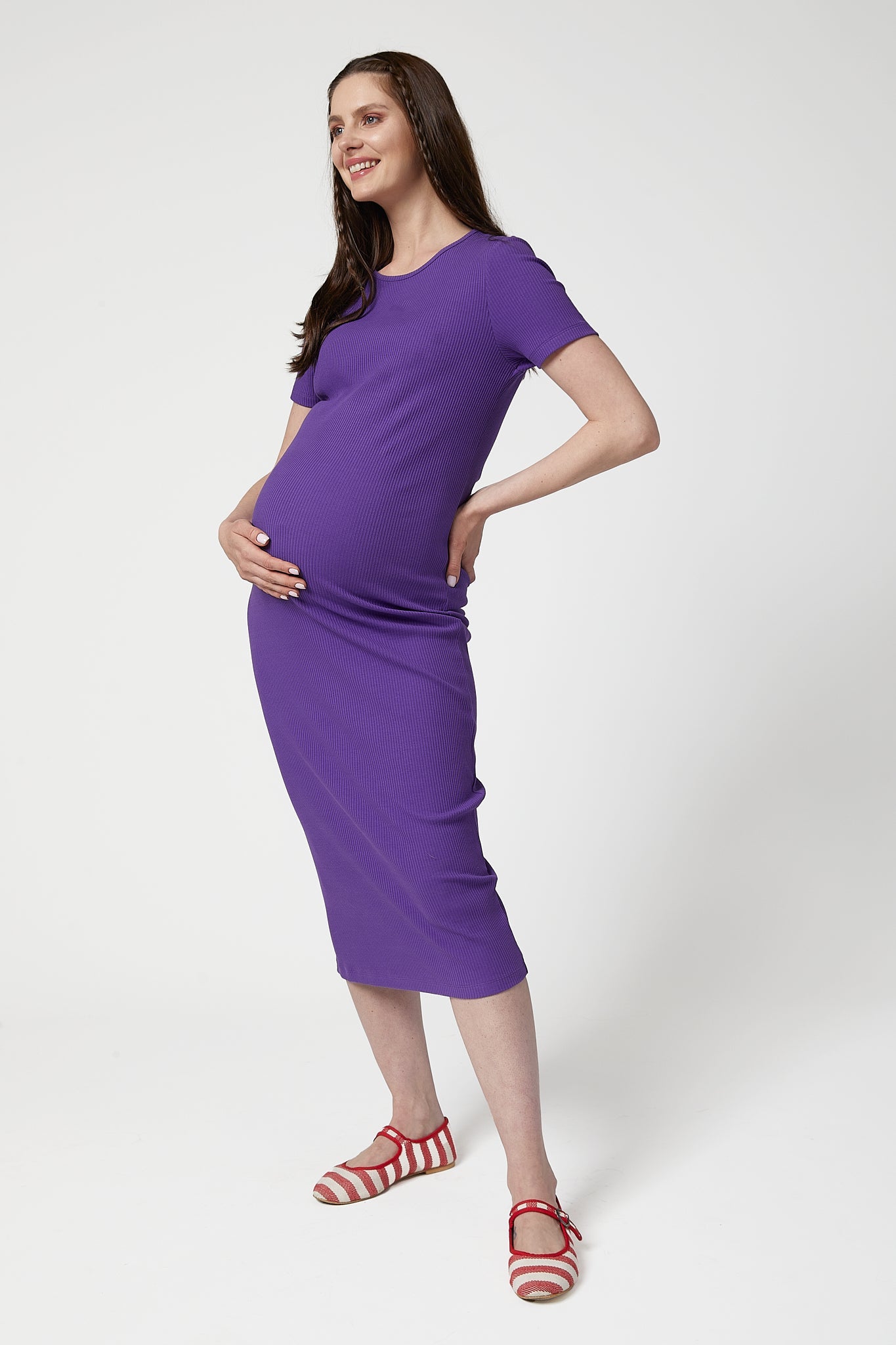 Camille Rib Maternity Dress