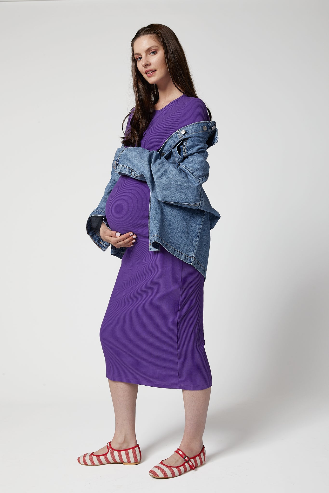 Camille Rib Maternity Dress