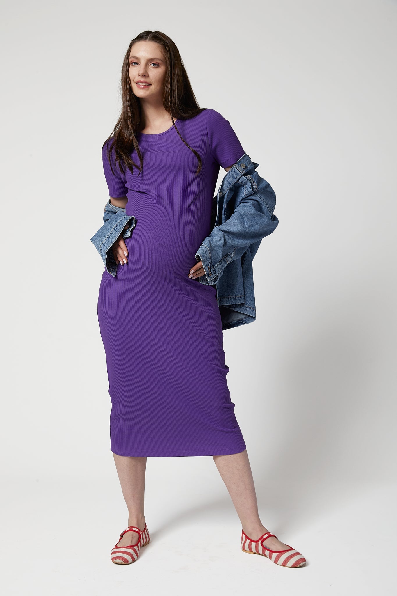 Camille Rib Maternity Dress