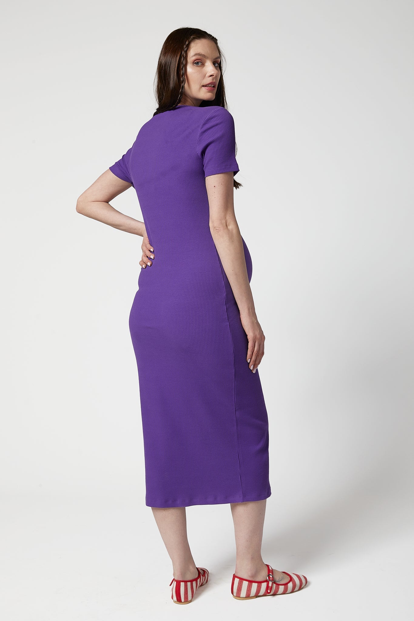 Camille Rib Maternity Dress