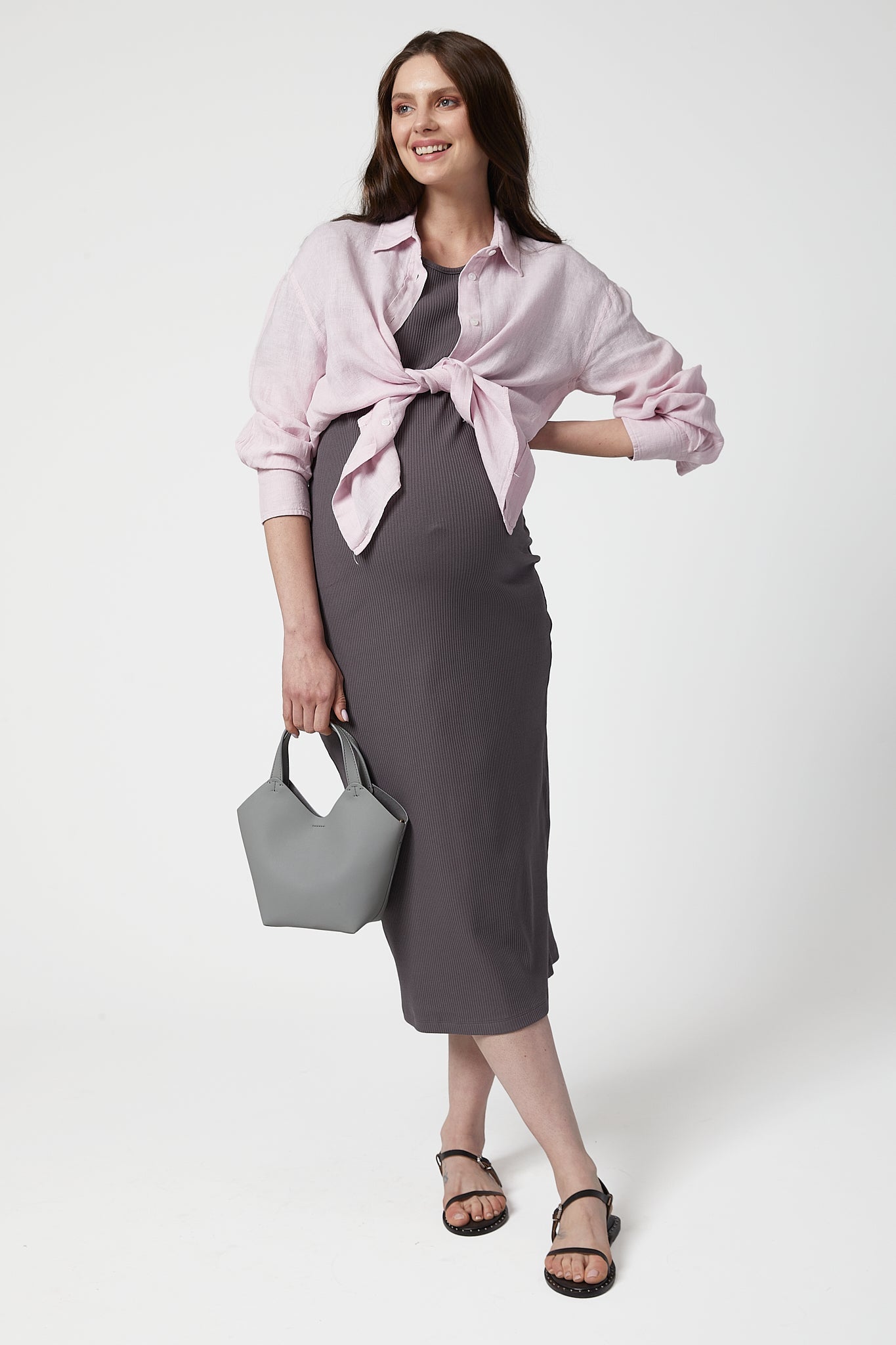 Camille Rib Maternity Dress