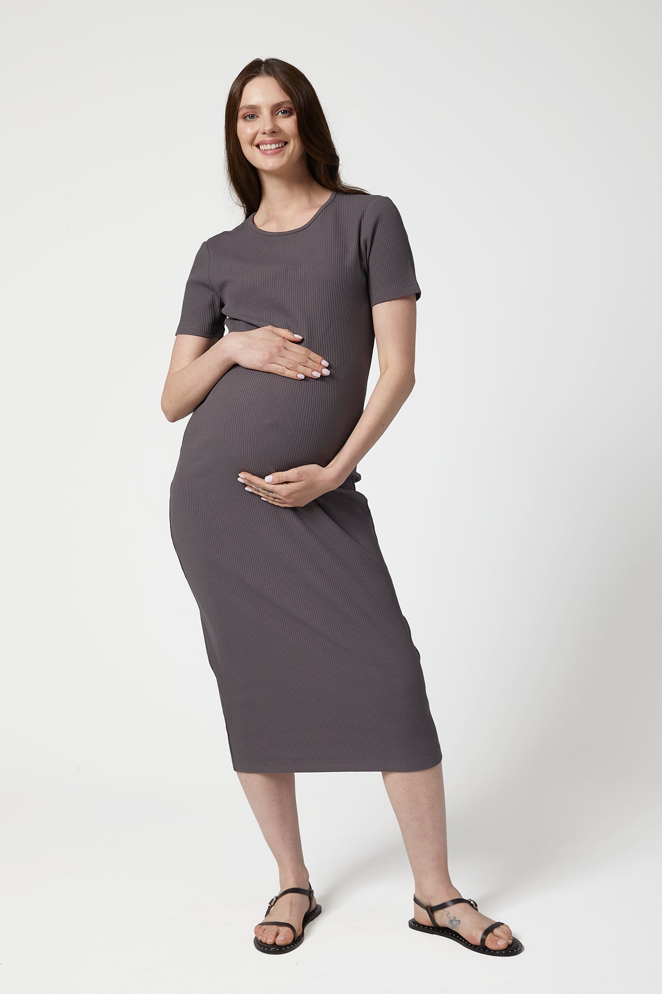 Camille Rib Maternity Dress