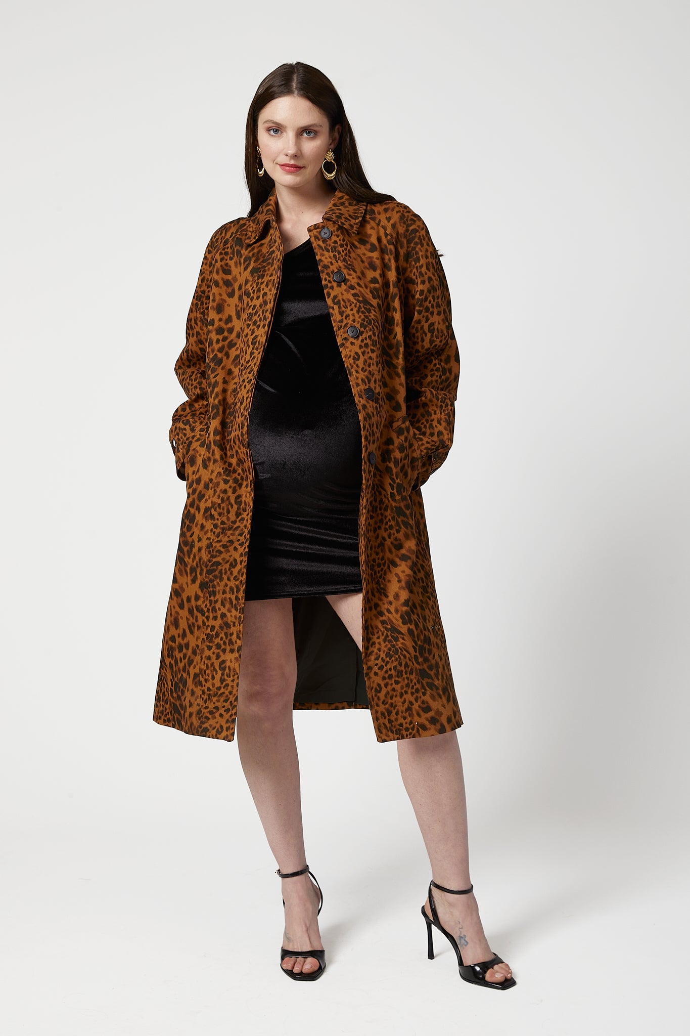 Velvetine One-Shoulder Maternity Mini Dress