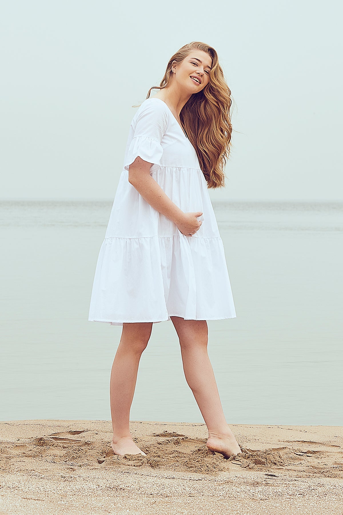 Freya Poplin Maternity Dress