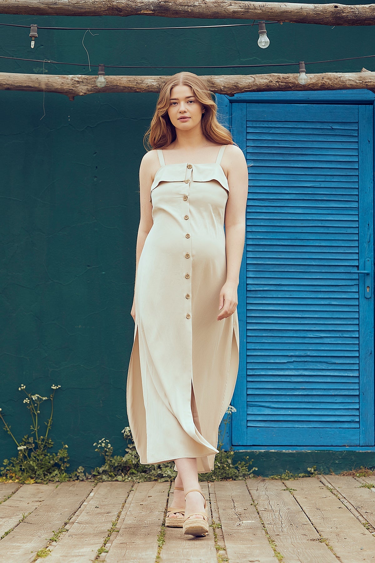 Keira Split Maternity Dress