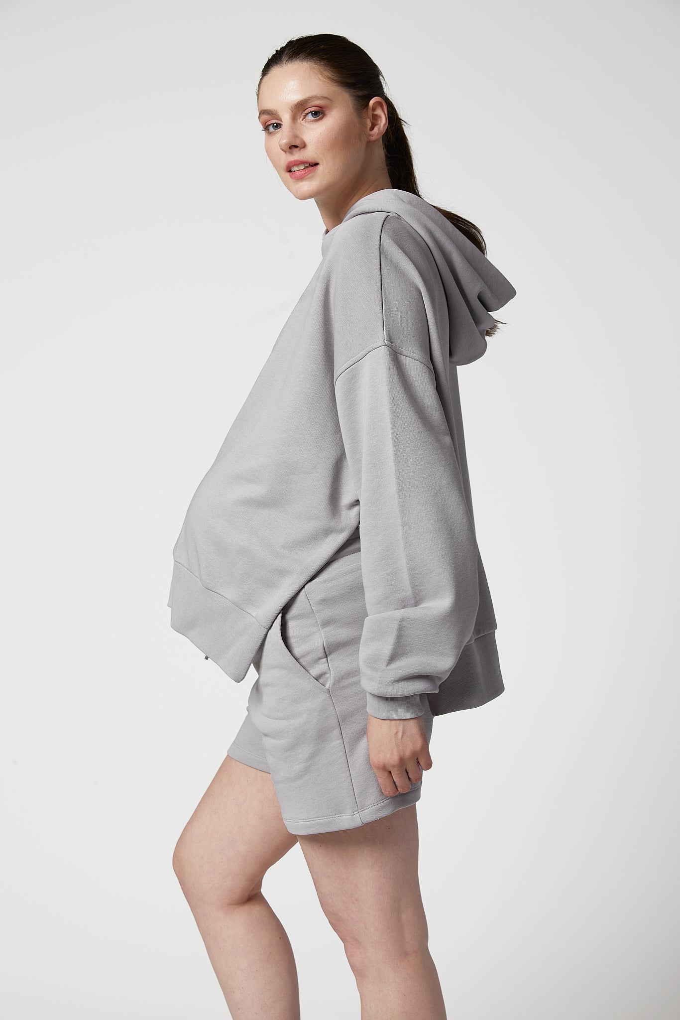 Mateo Maternity Hood and Short Set