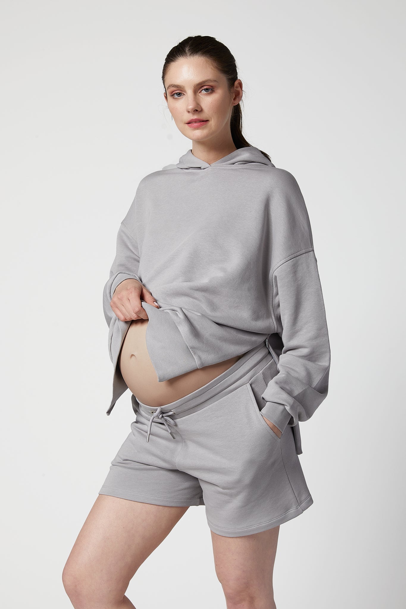 Mateo Maternity Hood and Short Set