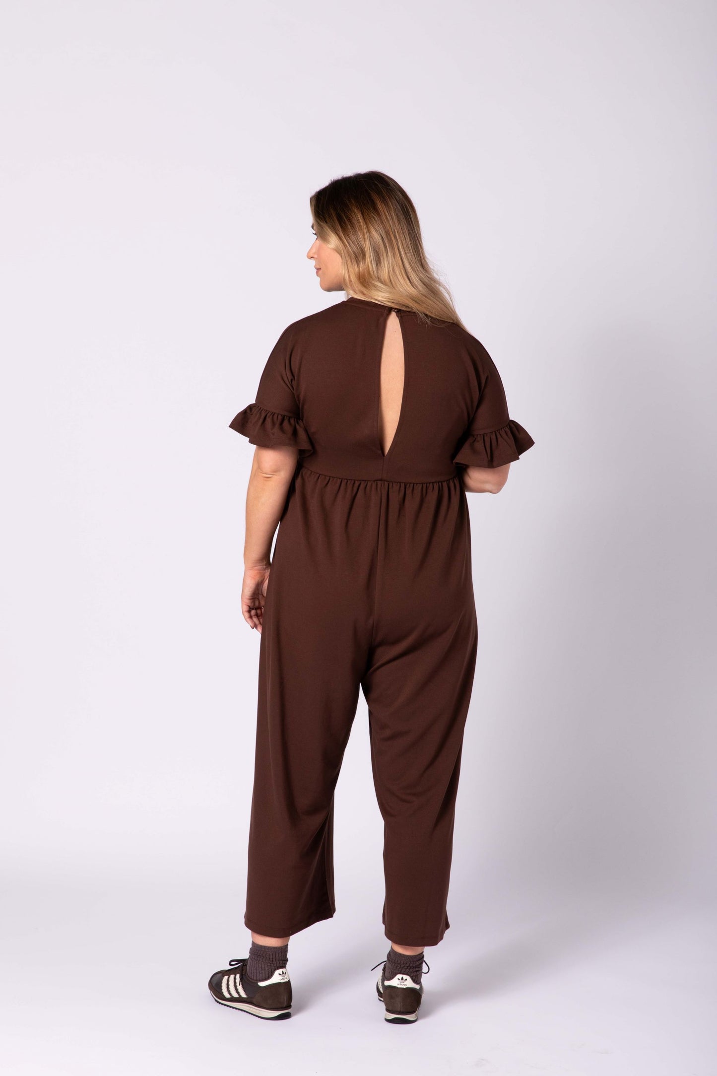 Lilyana Maternity Jumpsuit - Brown
