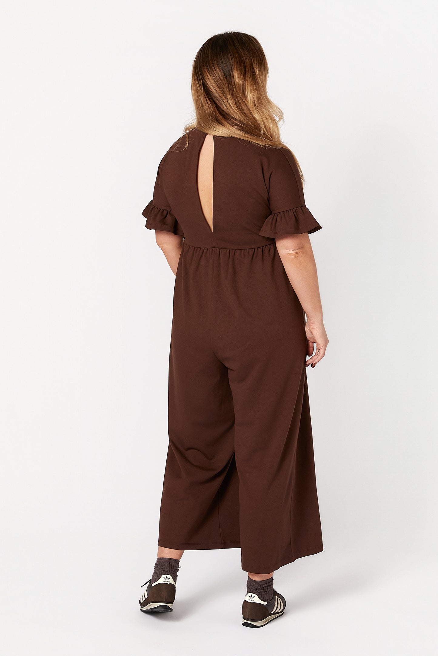 Lilyana Maternity Jumpsuit - Brown