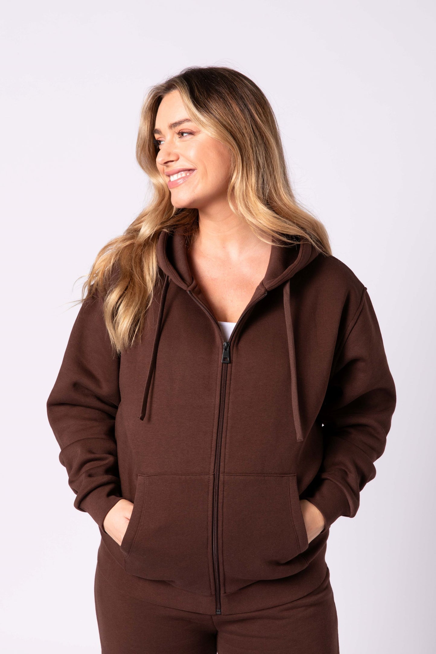 Rachel Maternity Tracksuit Set - Brown