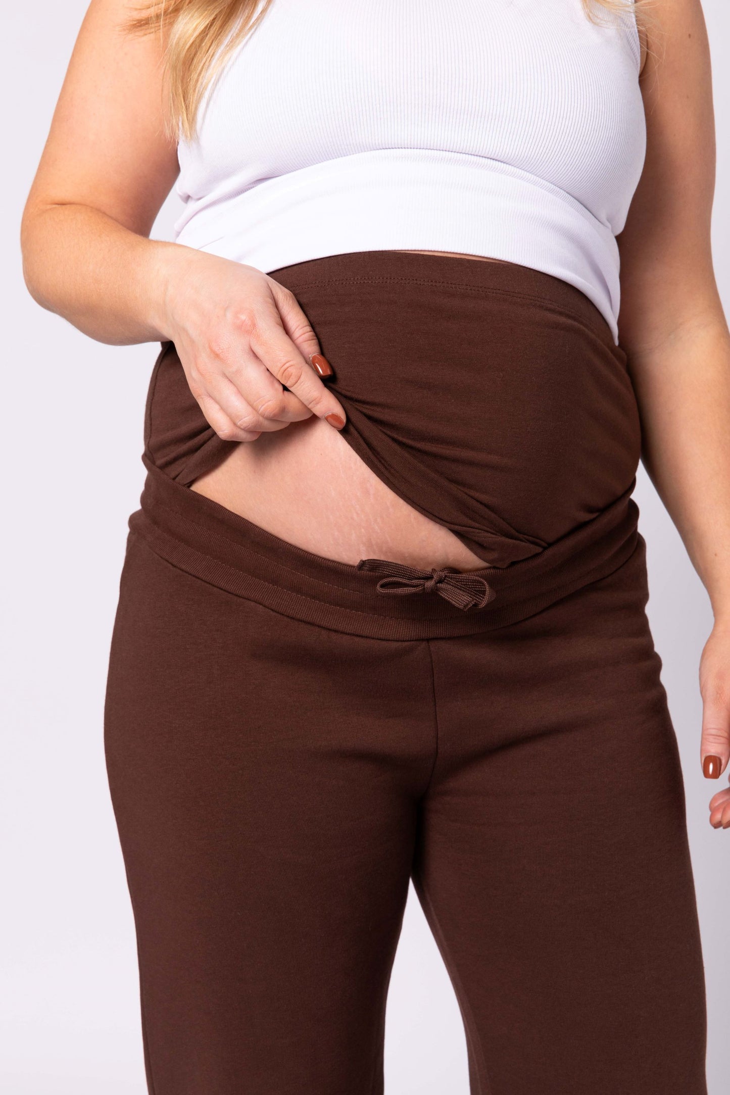 Rachel Maternity Tracksuit Set - Brown