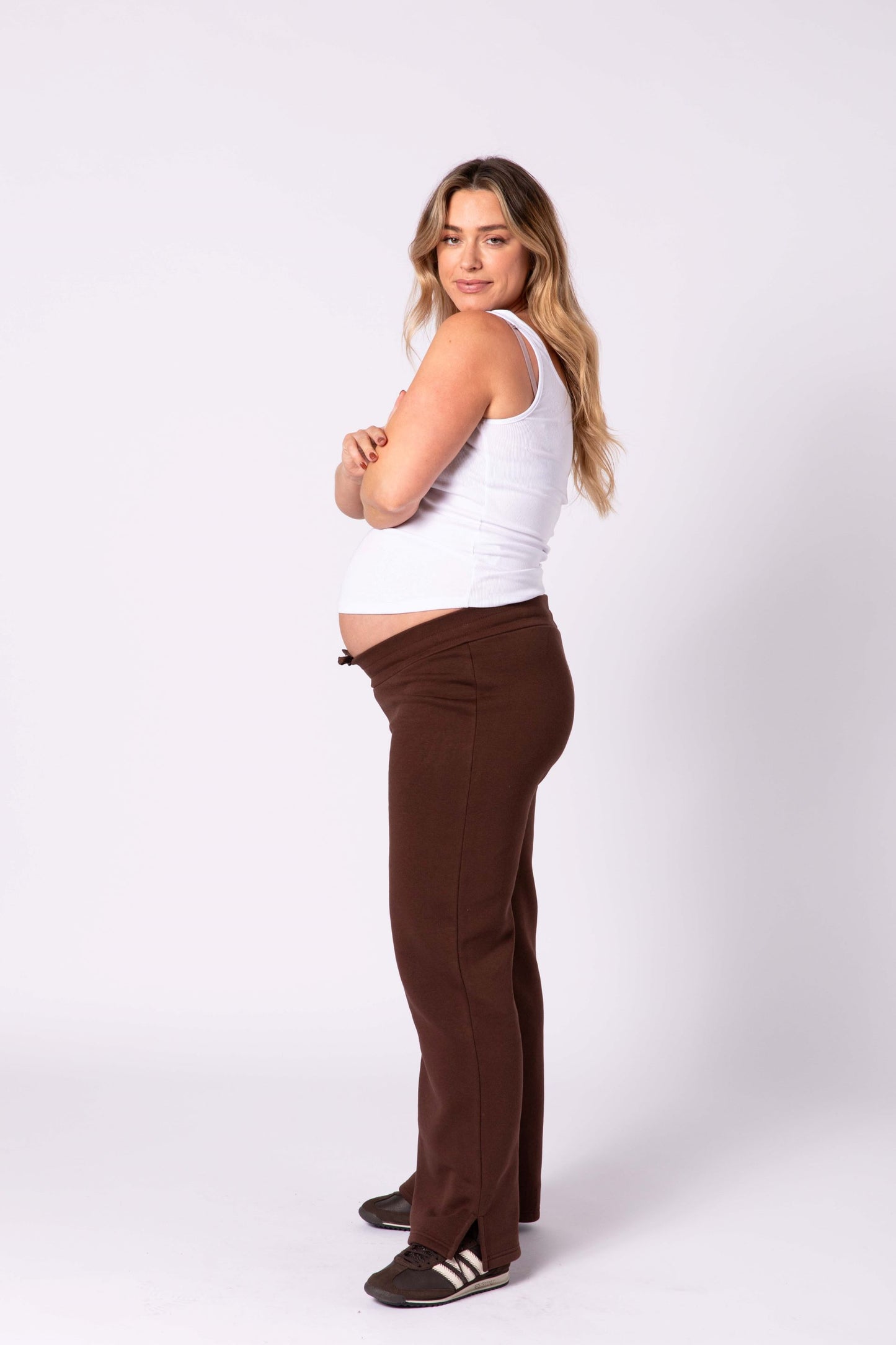 Rachel Maternity Tracksuit Set - Brown