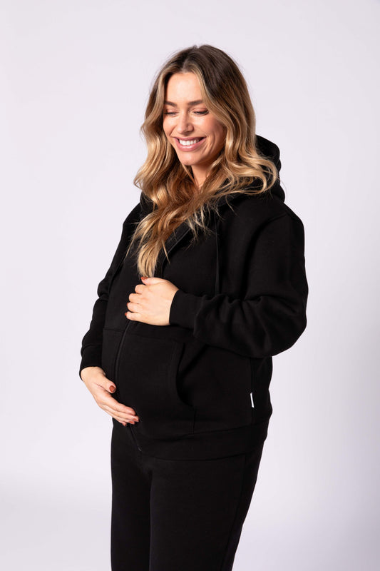Rachel Maternity Tracksuit Set - Black