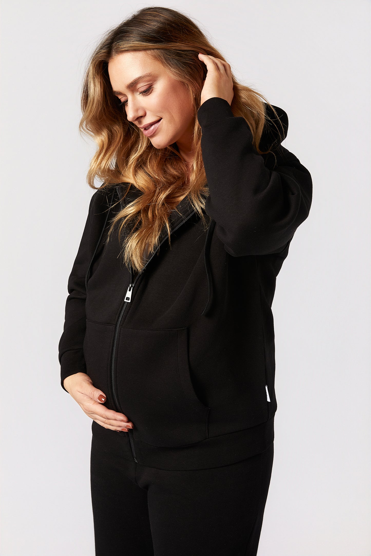 Rachel Maternity Tracksuit Set - Black