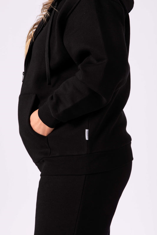 Rachel Maternity Tracksuit Set - Black