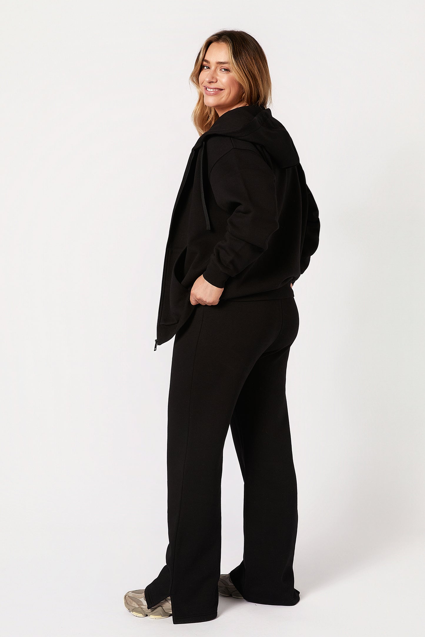 Rachel Maternity Tracksuit Set - Black