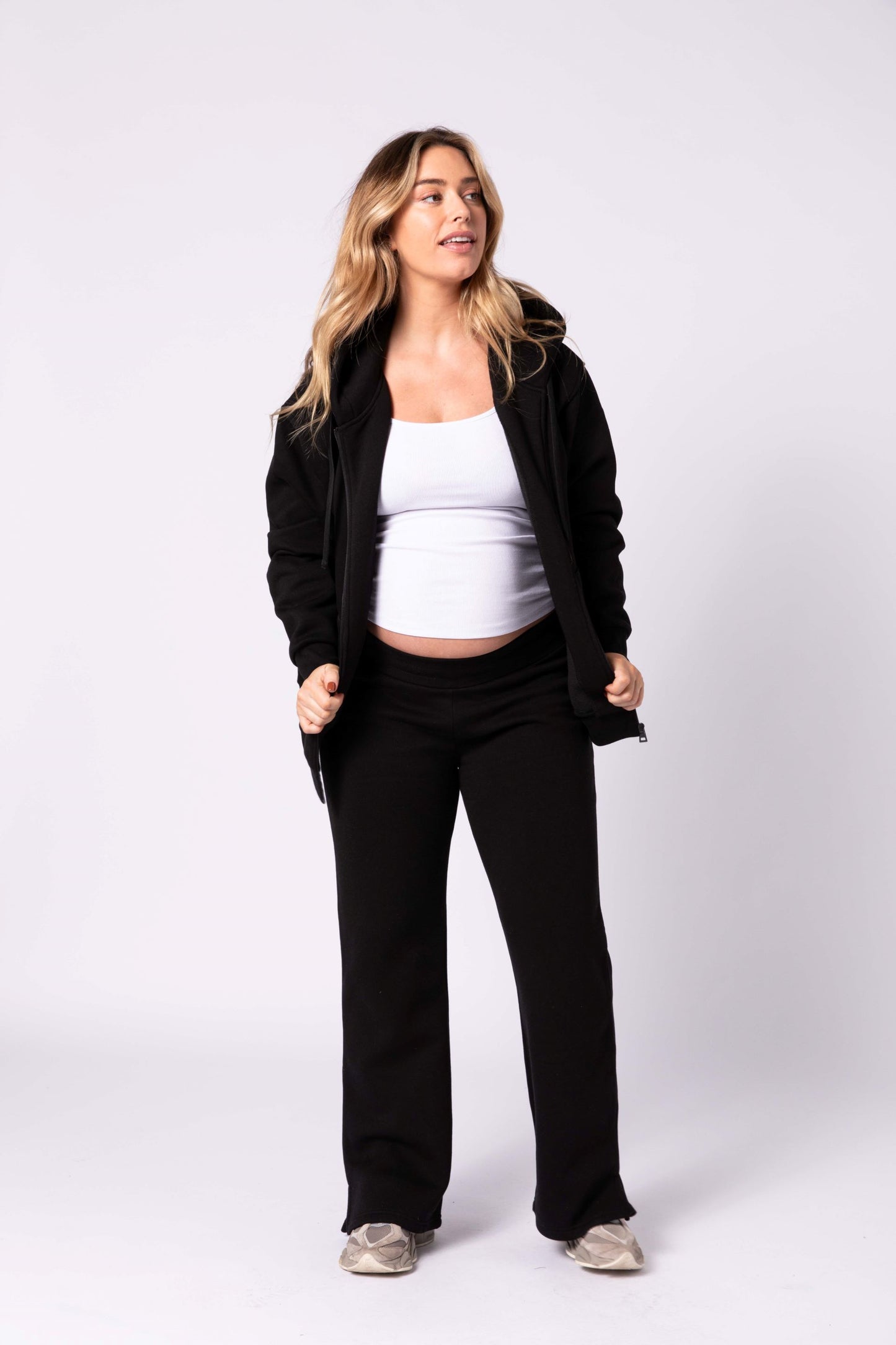 Rachel Maternity Tracksuit Set - Black