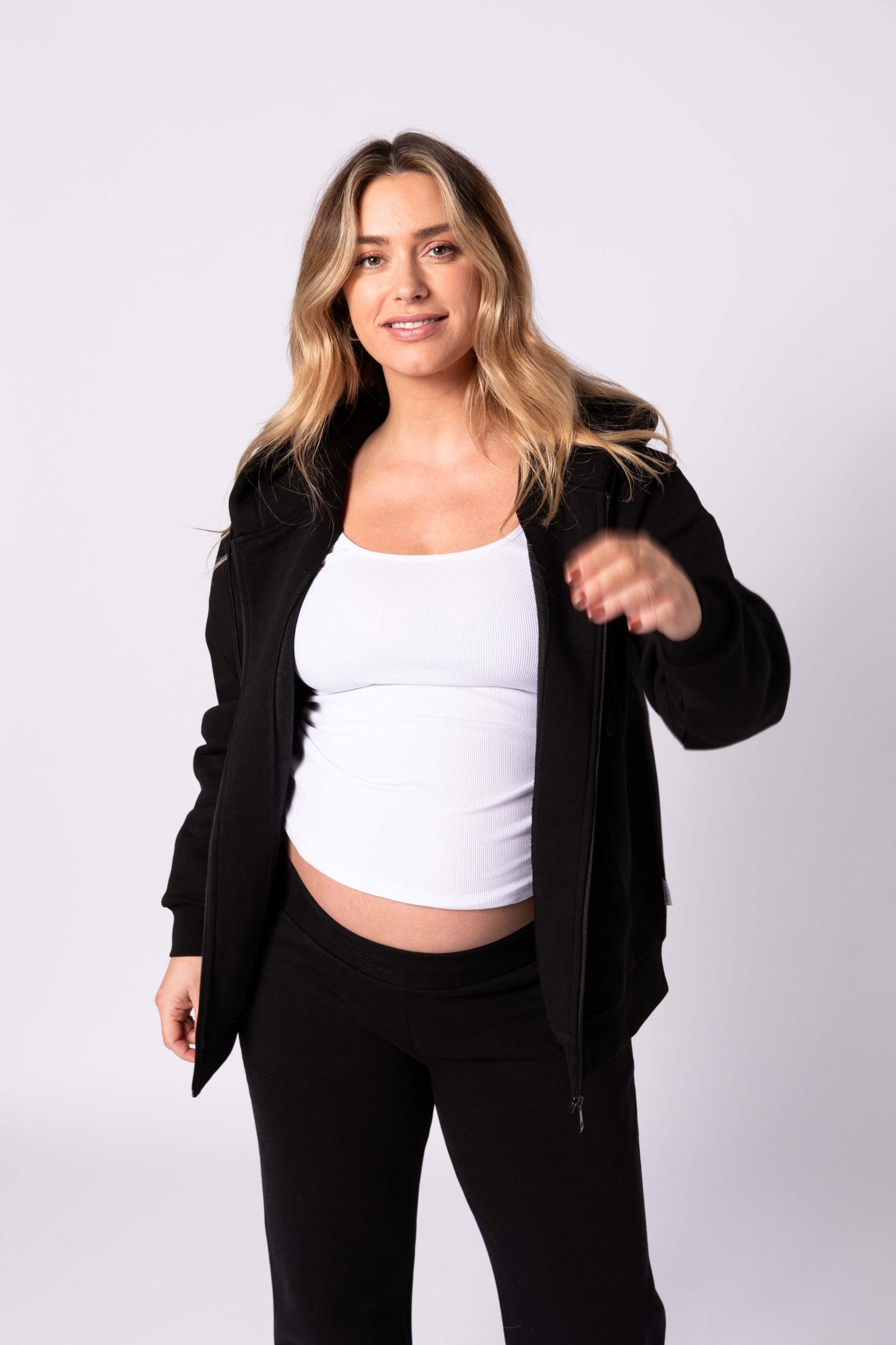 Rachel Maternity Tracksuit Set - Black