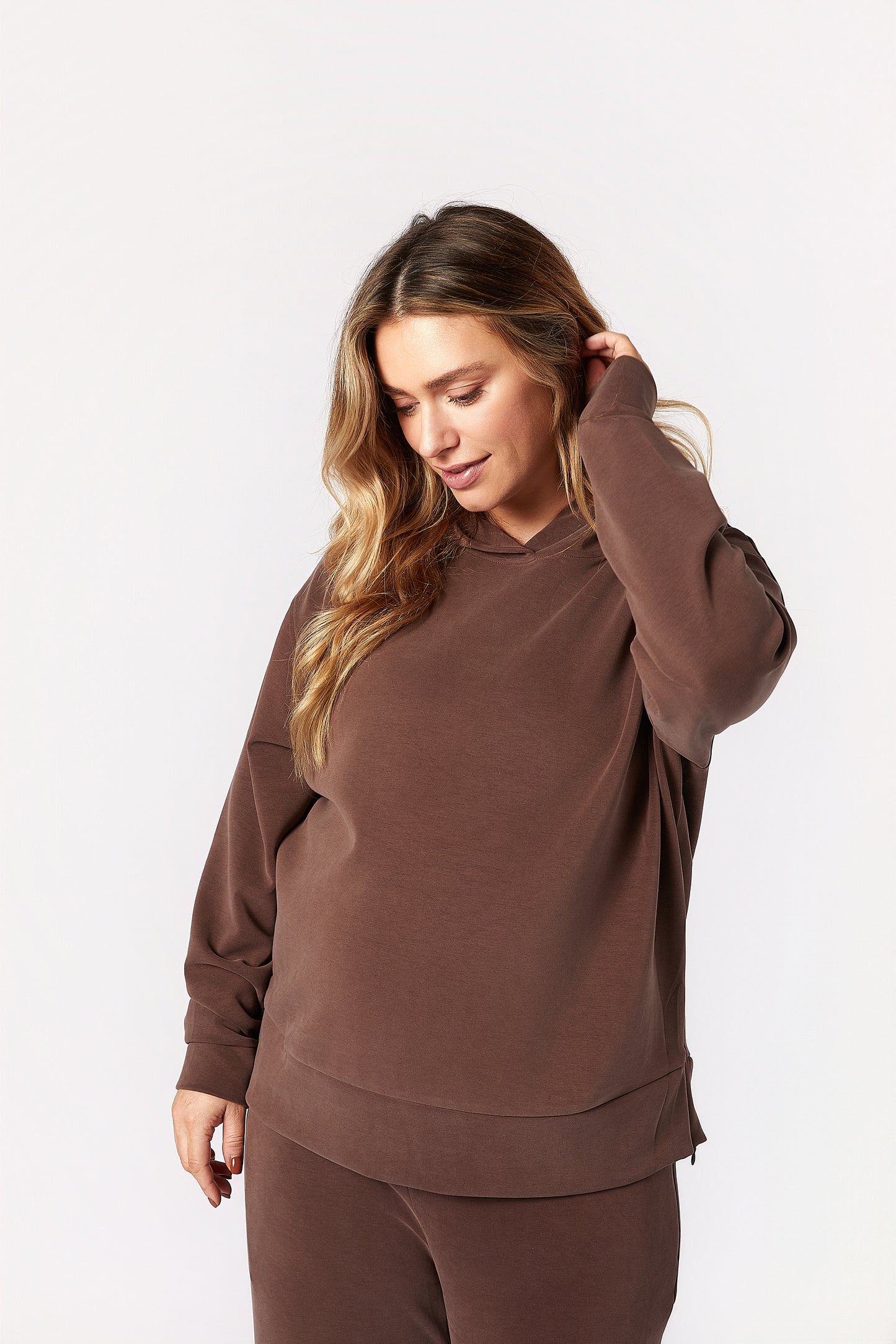Willow V2 Maternity Track Suit Set - Brown