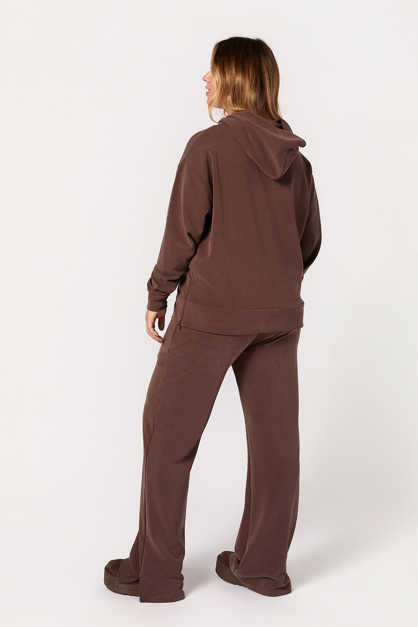 Willow V2 Maternity Track Suit Set - Brown