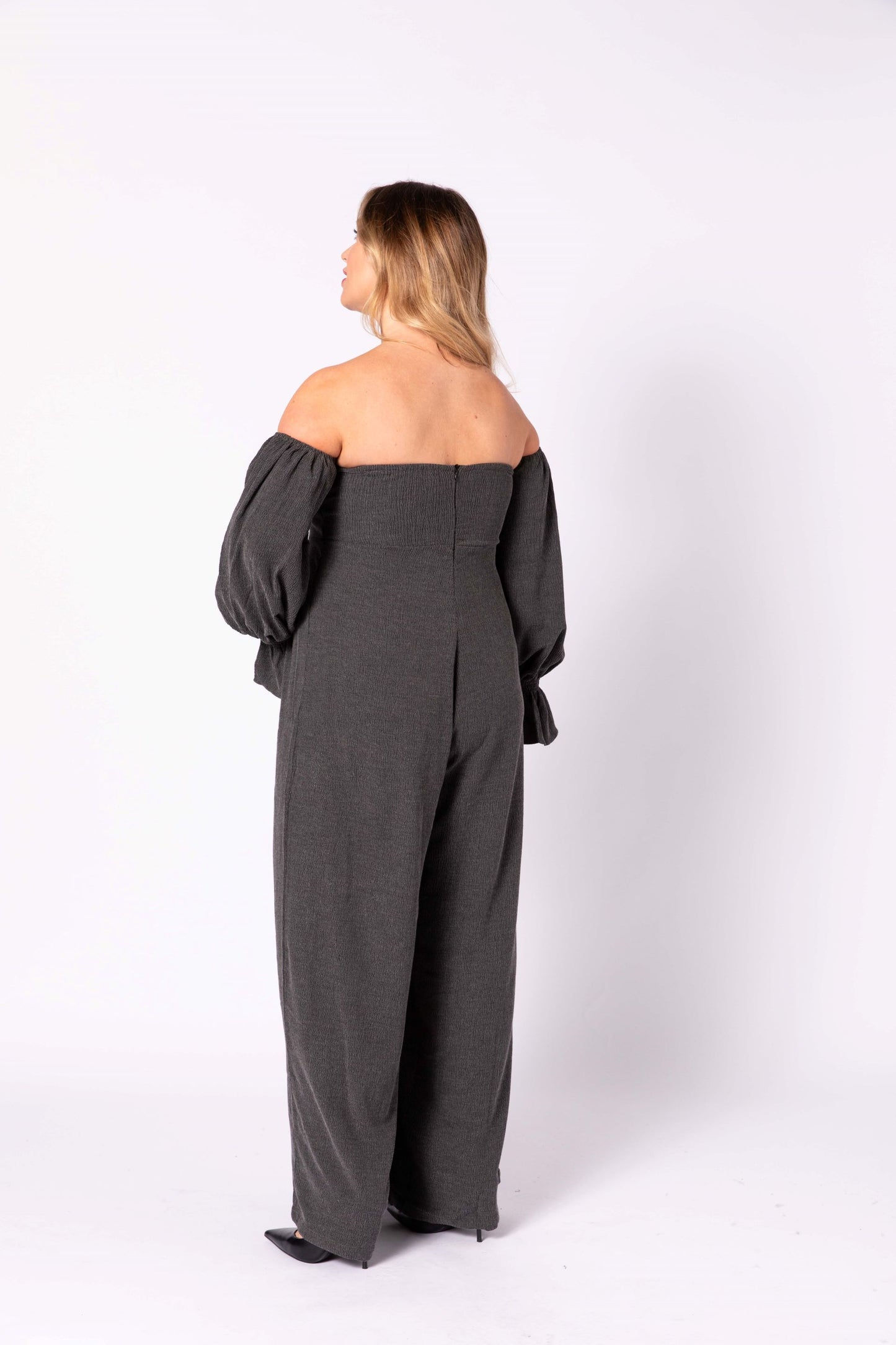 Clara Off-Shoulder Maternity Jumpsuit