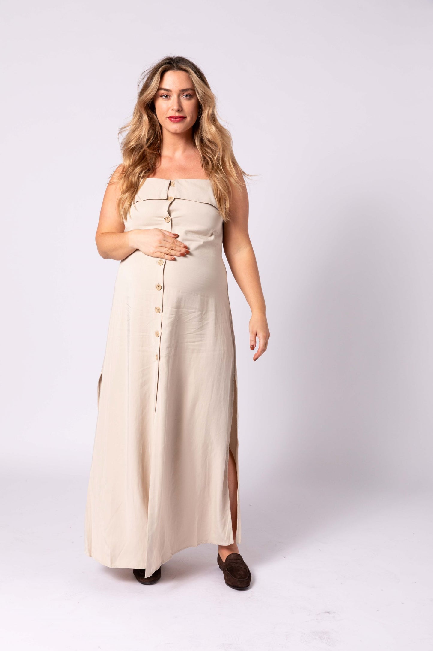 Keira Split Maternity Dress