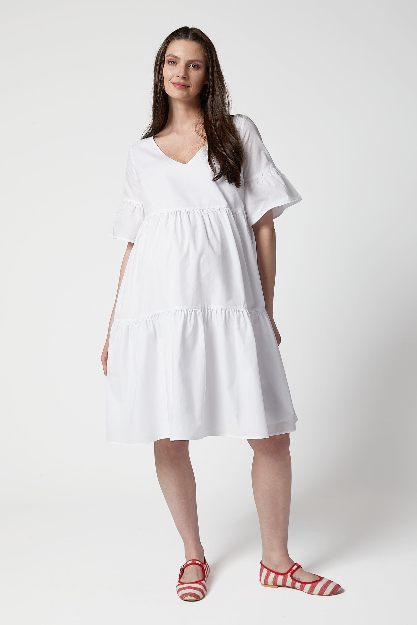Freya Poplin Maternity Dress