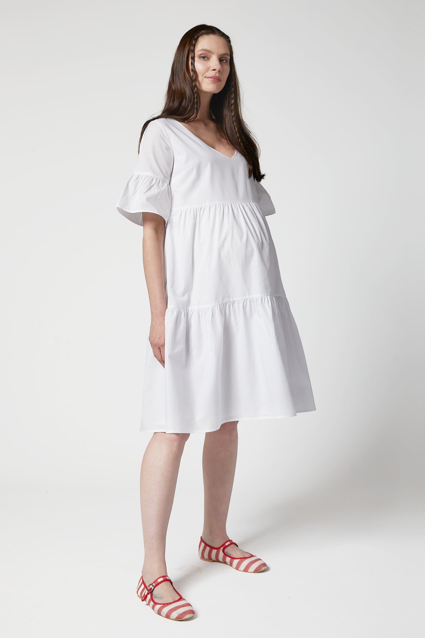 Freya Poplin Maternity Dress