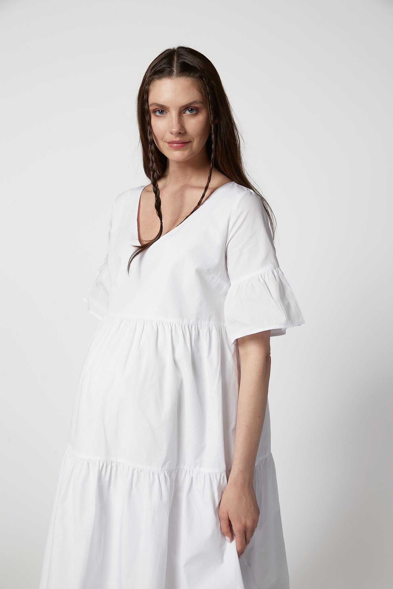 Freya Poplin Maternity Dress
