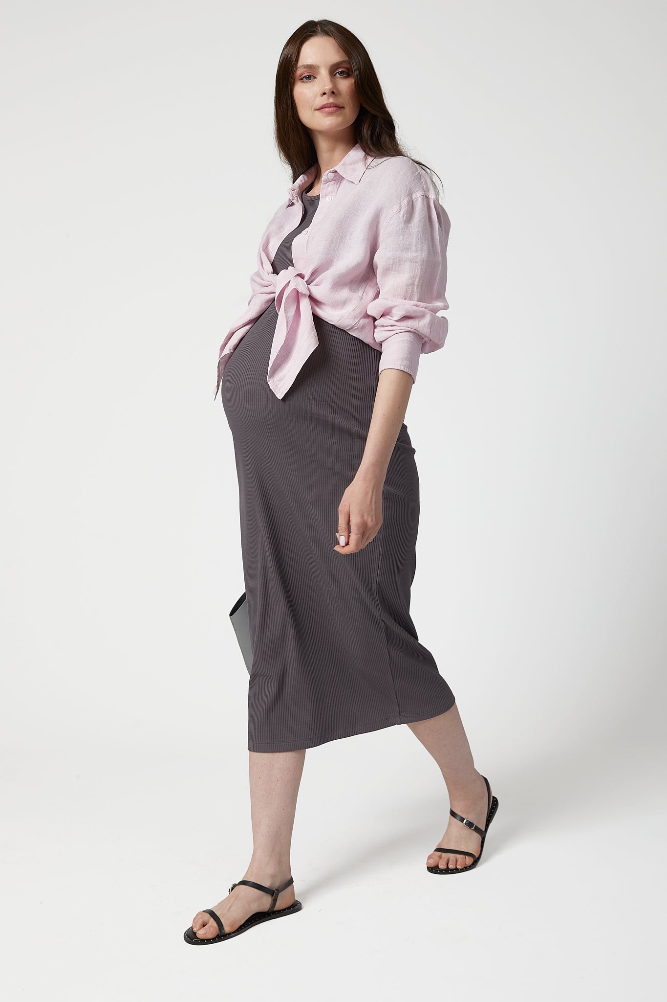 Camille Rib Maternity Dress